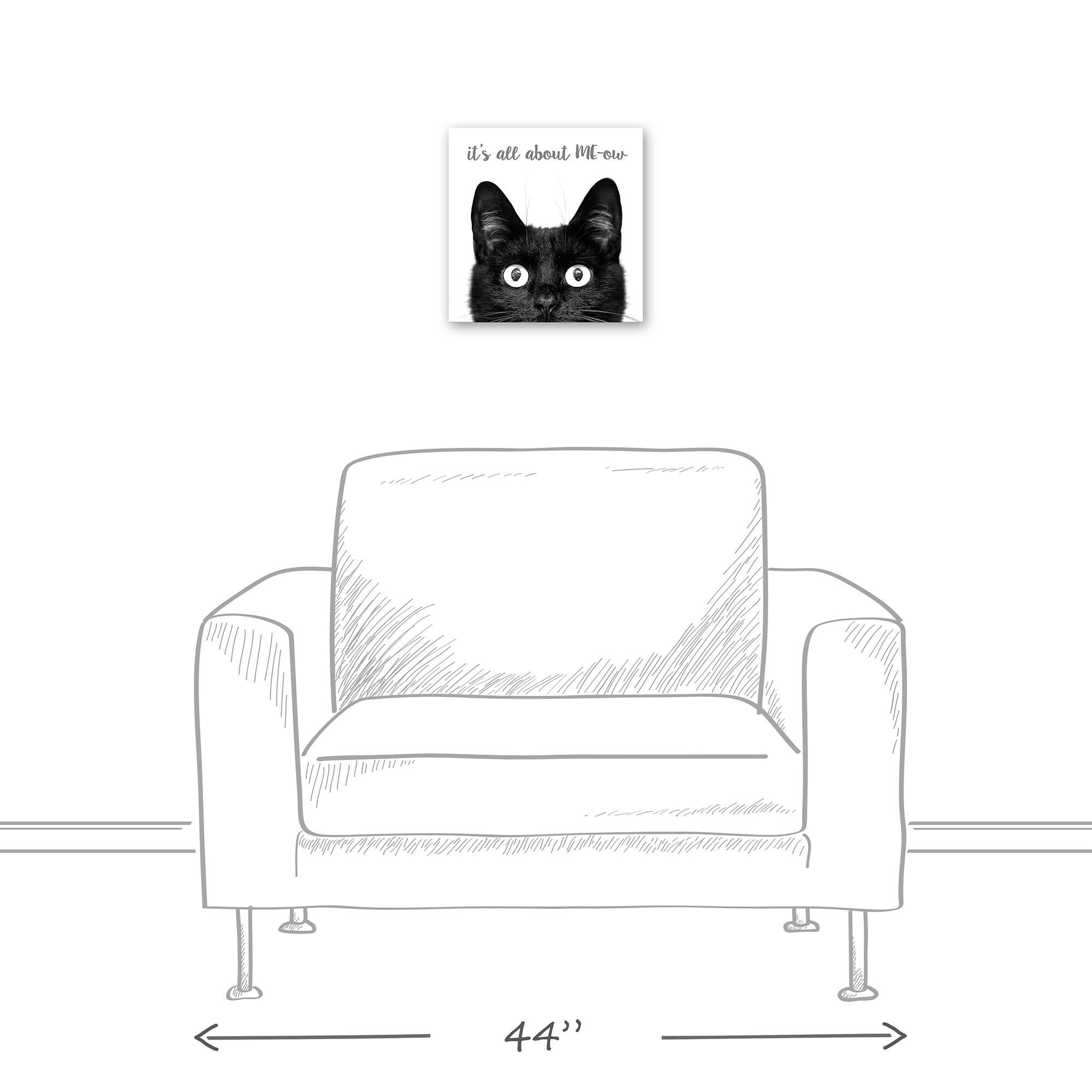 It's All about ME-ow Canvas Wall Art